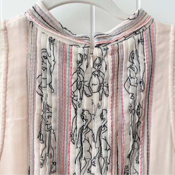 Anthropologie Geisha Designs Renoir Pleated Mini Dress - Picture 12 of 15